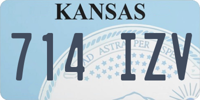 KS license plate 714IZV