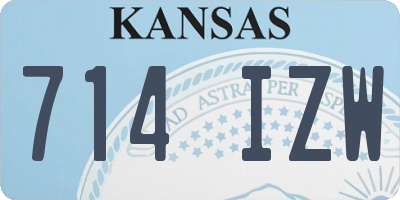 KS license plate 714IZW