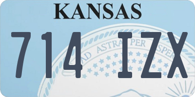KS license plate 714IZX