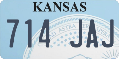 KS license plate 714JAJ