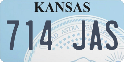 KS license plate 714JAS