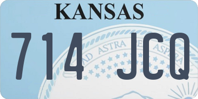 KS license plate 714JCQ