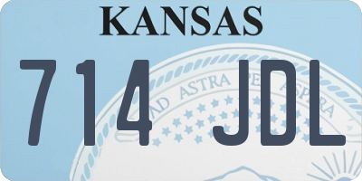 KS license plate 714JDL