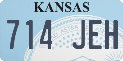 KS license plate 714JEH