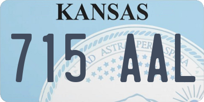 KS license plate 715AAL