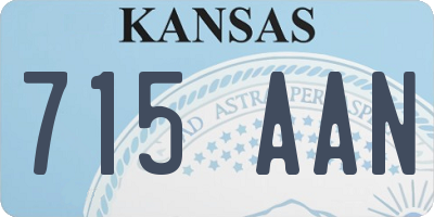 KS license plate 715AAN