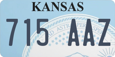KS license plate 715AAZ