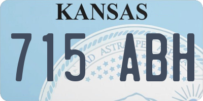 KS license plate 715ABH