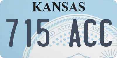 KS license plate 715ACC