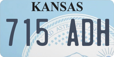 KS license plate 715ADH