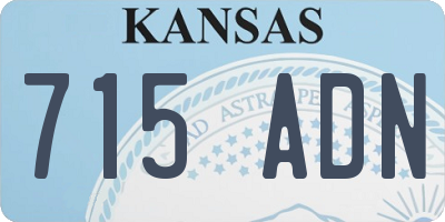 KS license plate 715ADN