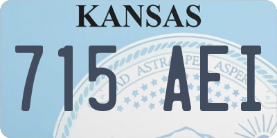 KS license plate 715AEI