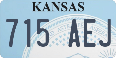 KS license plate 715AEJ