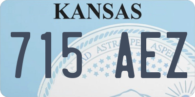 KS license plate 715AEZ
