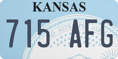 KS license plate 715AFG