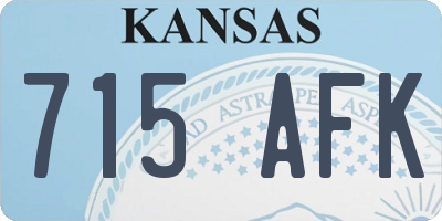 KS license plate 715AFK