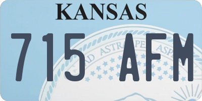 KS license plate 715AFM