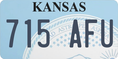 KS license plate 715AFU