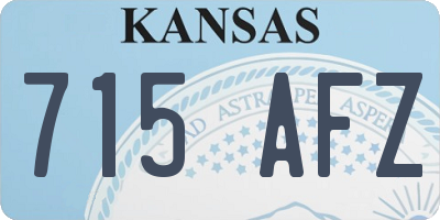 KS license plate 715AFZ