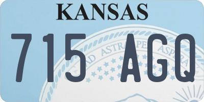 KS license plate 715AGQ
