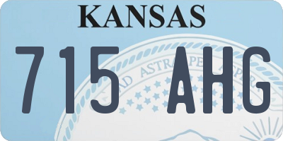KS license plate 715AHG