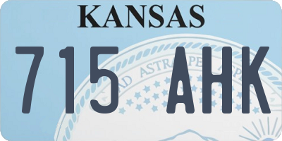 KS license plate 715AHK