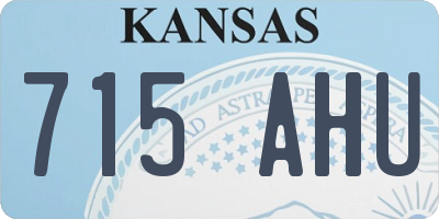 KS license plate 715AHU