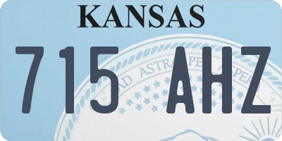 KS license plate 715AHZ