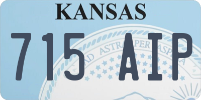 KS license plate 715AIP