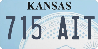 KS license plate 715AIT