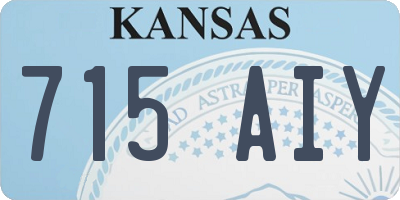 KS license plate 715AIY