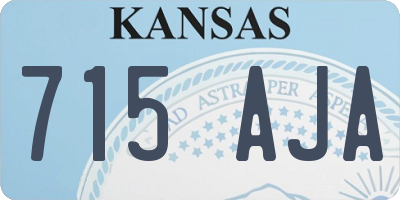 KS license plate 715AJA