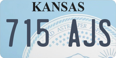 KS license plate 715AJS