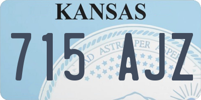 KS license plate 715AJZ