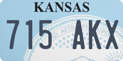 KS license plate 715AKX