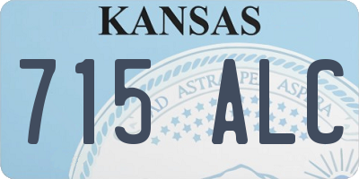 KS license plate 715ALC
