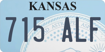 KS license plate 715ALF
