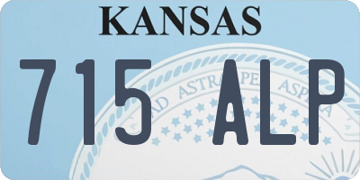 KS license plate 715ALP
