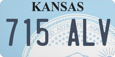 KS license plate 715ALV