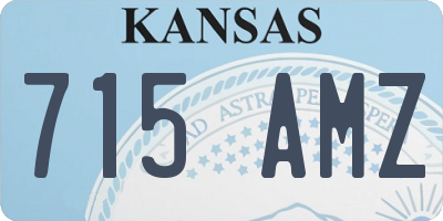 KS license plate 715AMZ