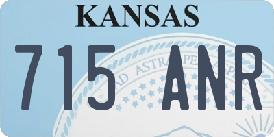 KS license plate 715ANR
