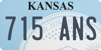 KS license plate 715ANS