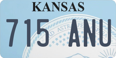 KS license plate 715ANU