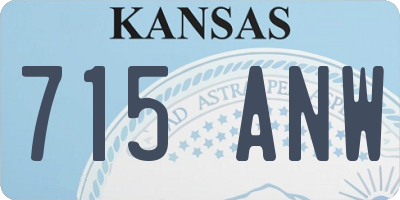 KS license plate 715ANW
