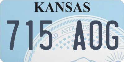 KS license plate 715AOG
