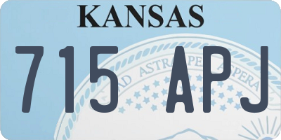 KS license plate 715APJ
