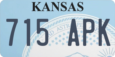 KS license plate 715APK