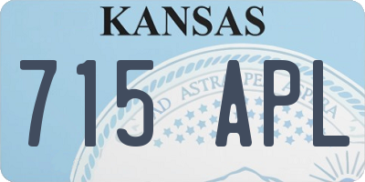 KS license plate 715APL