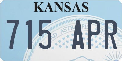 KS license plate 715APR