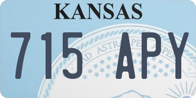 KS license plate 715APY